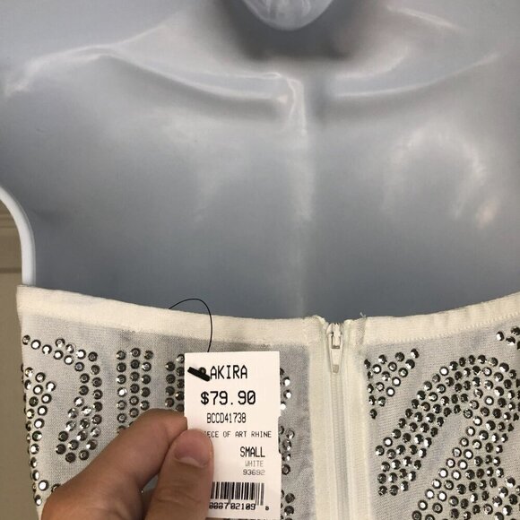 AKIRA Rhinestone Dress Size Small (Brand New) - Picture 5 of 6